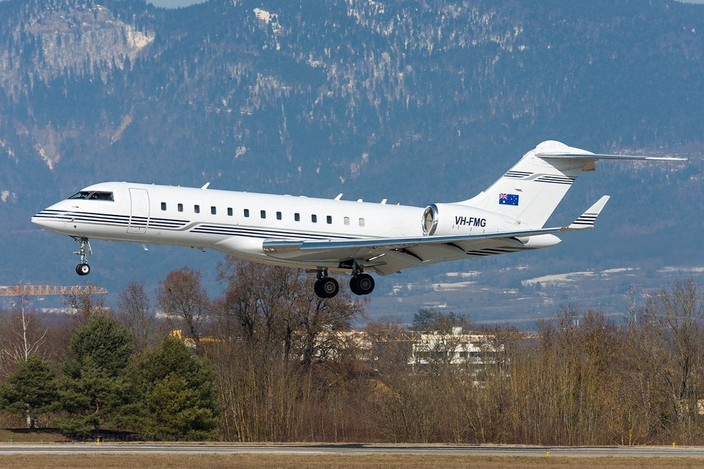 VH-FMG • Bombardier Global Express • sahibi Andrew Forrest 