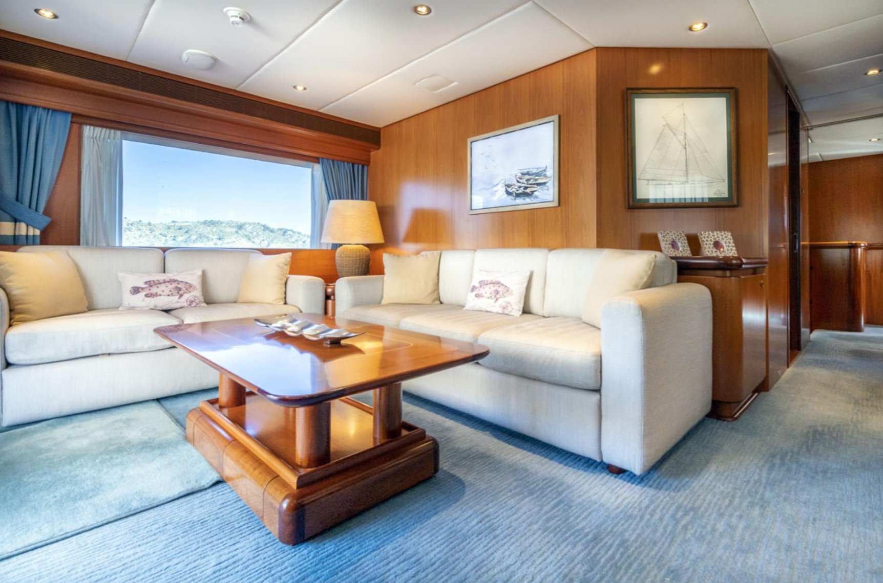 pour yacht ALCOR intérieur