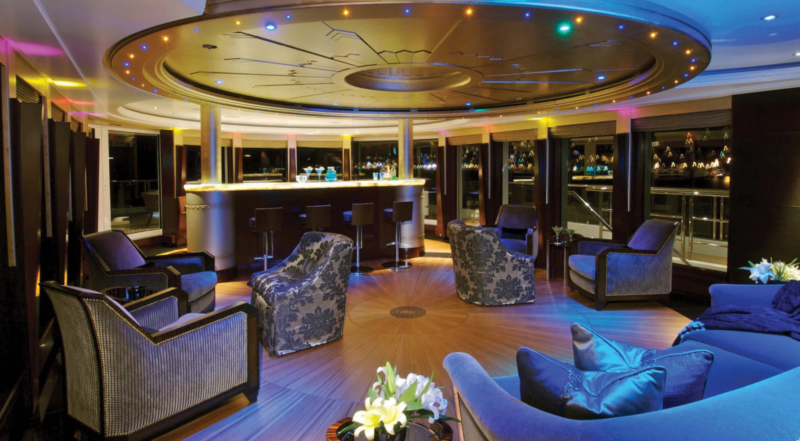 interno globale dell'yacht