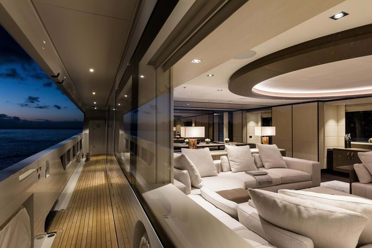 Interiore di Laurentia dell'yacht di Heesen