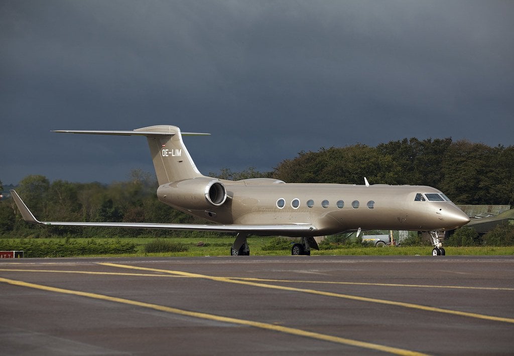 Bassim Haidar, proprietario dell'OE-LIM Gulfstream G500