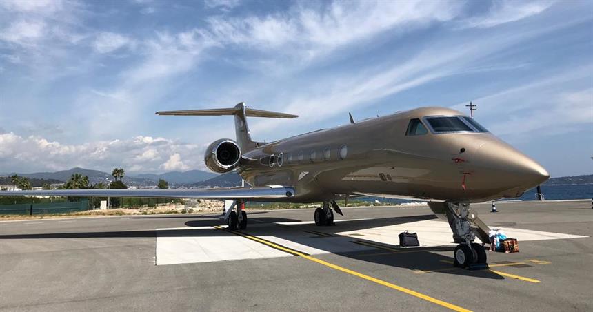 Bassim Haidar, proprietario dell'OE-LIM Gulfstream G500