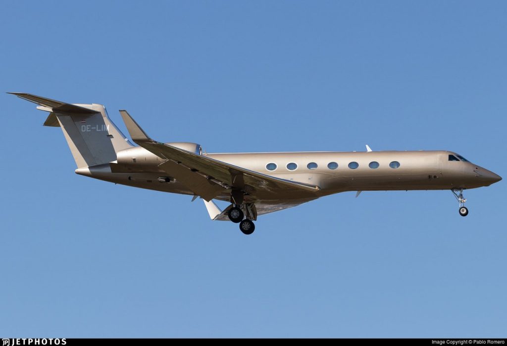 Bassim Haidar, proprietario dell'OE-LIM Gulfstream G500