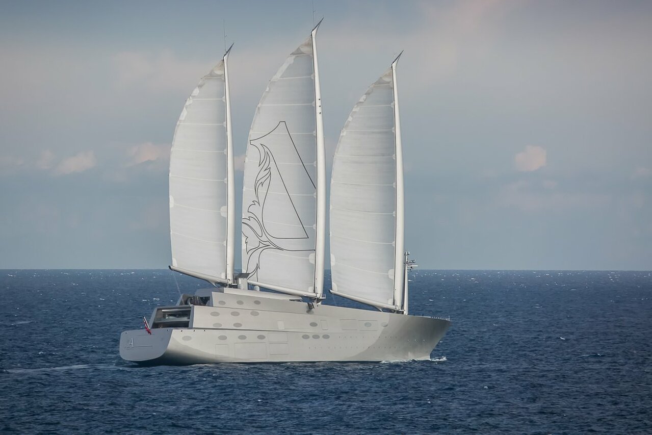 Zeiljacht Een varen met volle zeilen omhoog