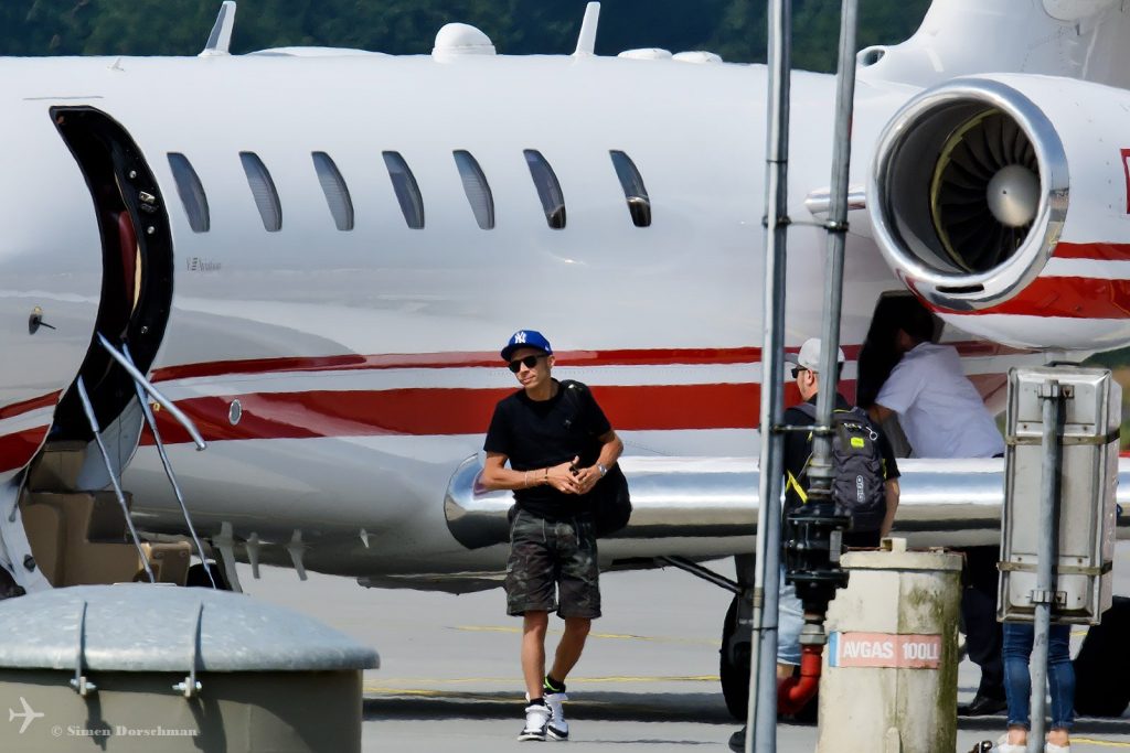 Valentino Rossi privéjet