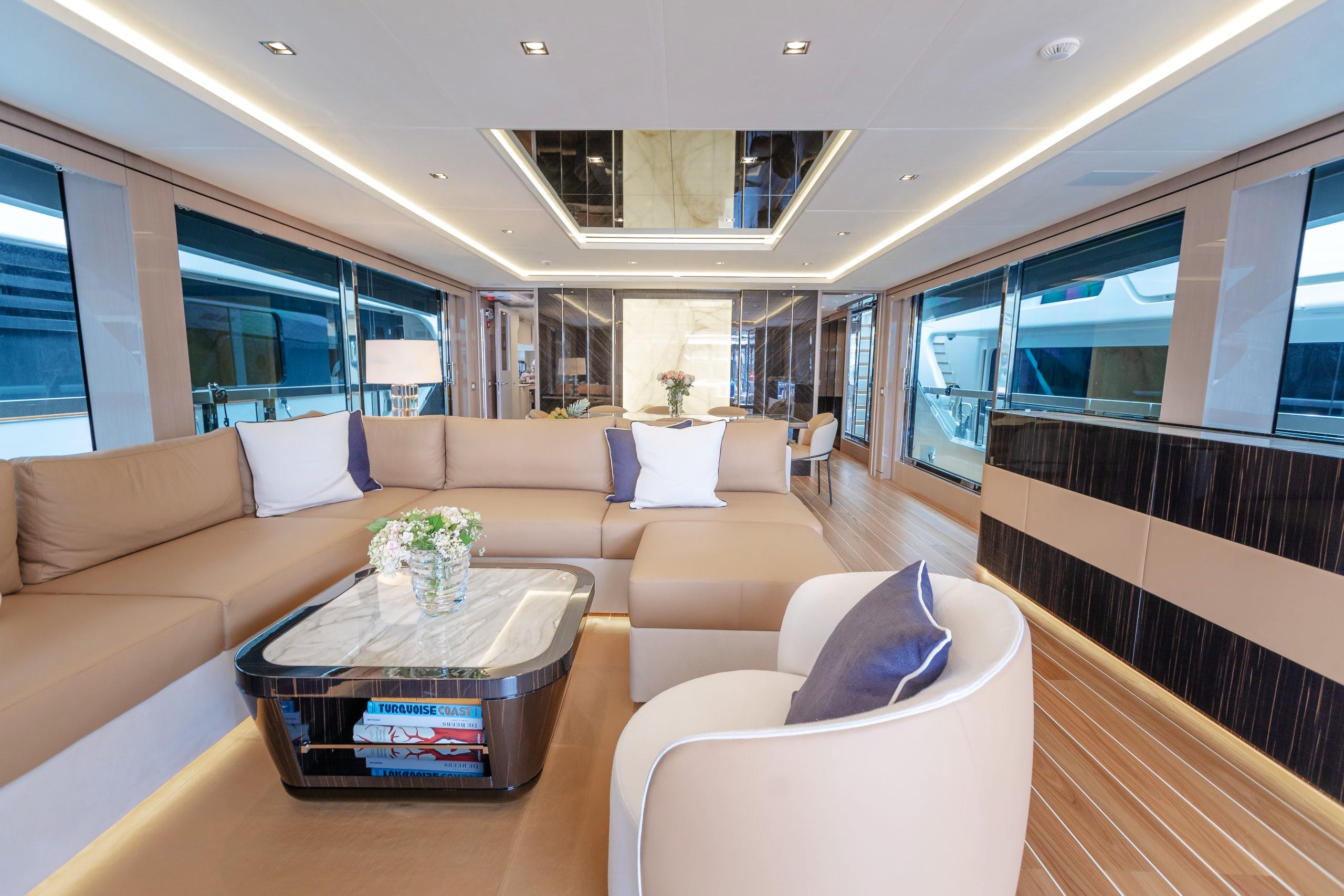 yacht Dopamine interior