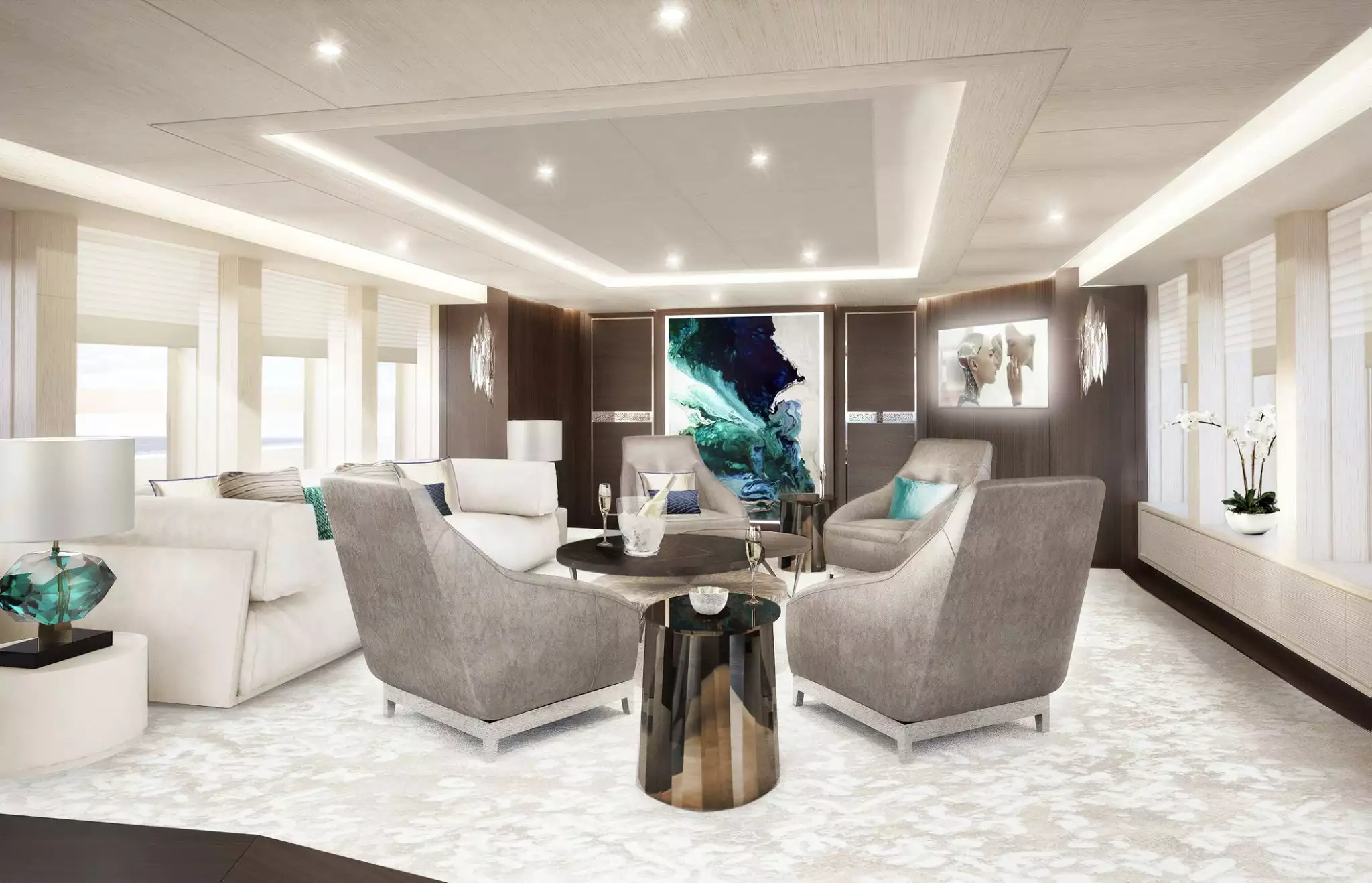 interno dell'yacht Omaha