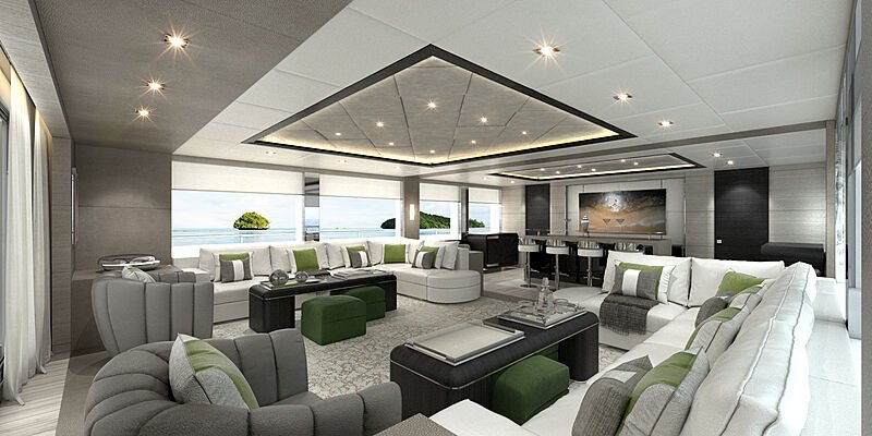 serenity yacht interior