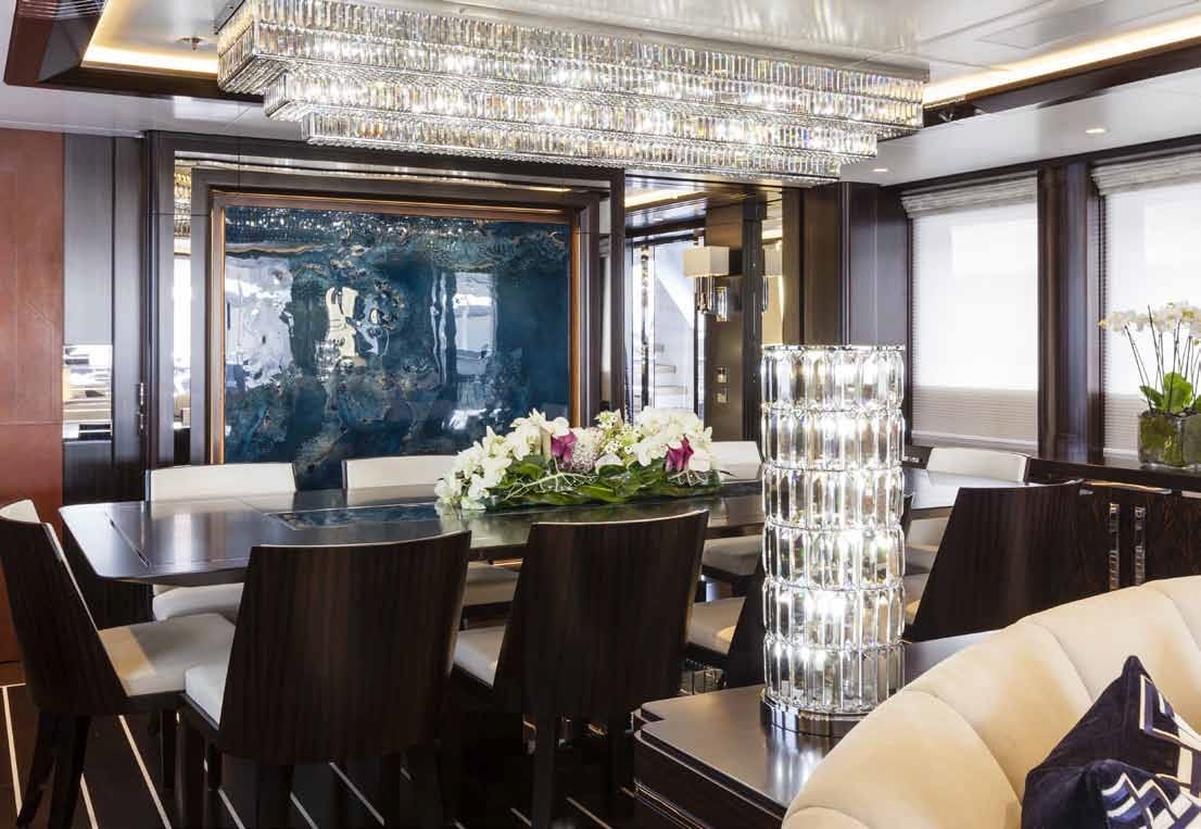 Heesen yacht Lady Li interior 