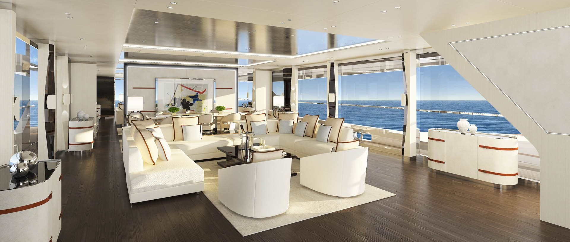 Mangusta GranSport 54 yacht interno Siniar