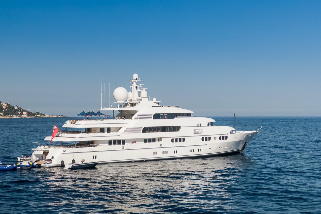 TITANIA Yacht • Lurssen • 2006 • Owner John Caudwell