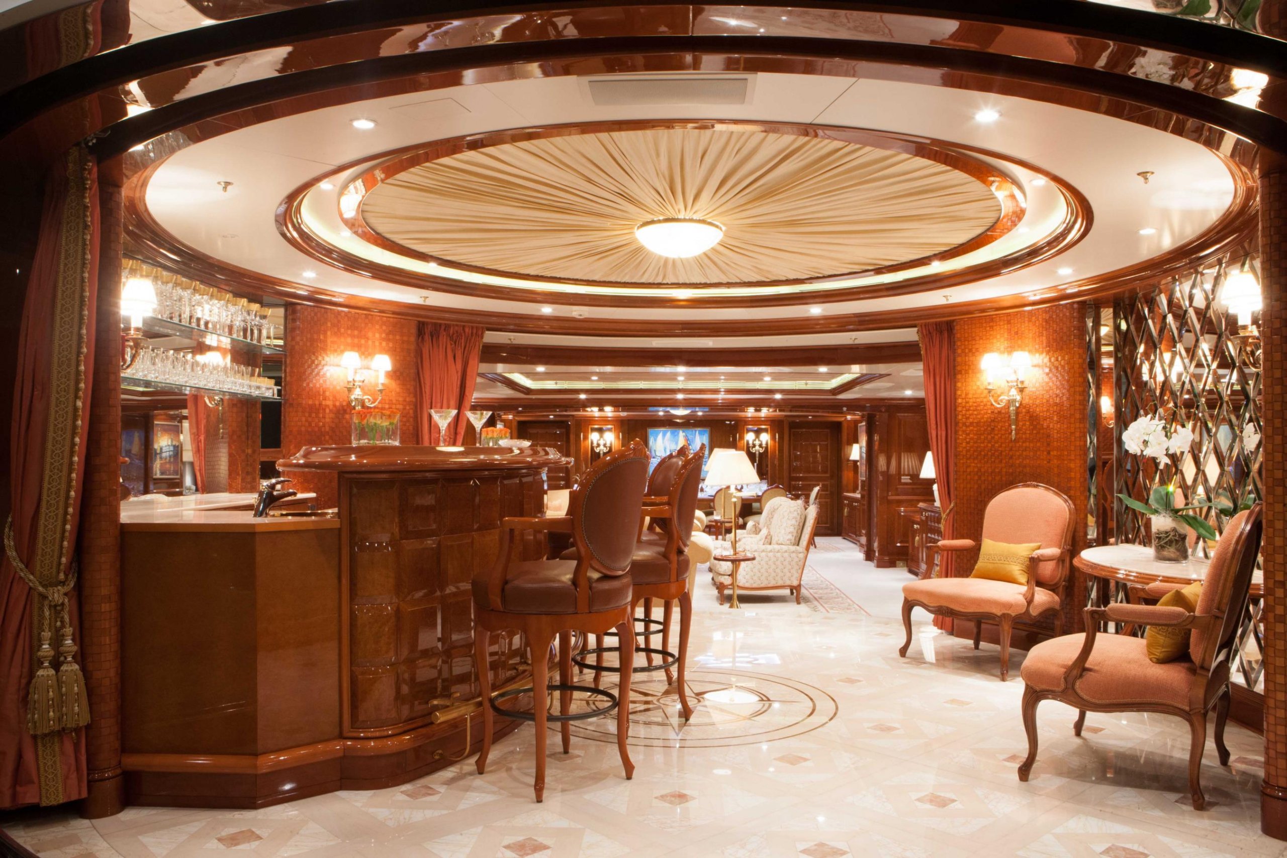 Intérieur du yacht Benetti ST DAVID