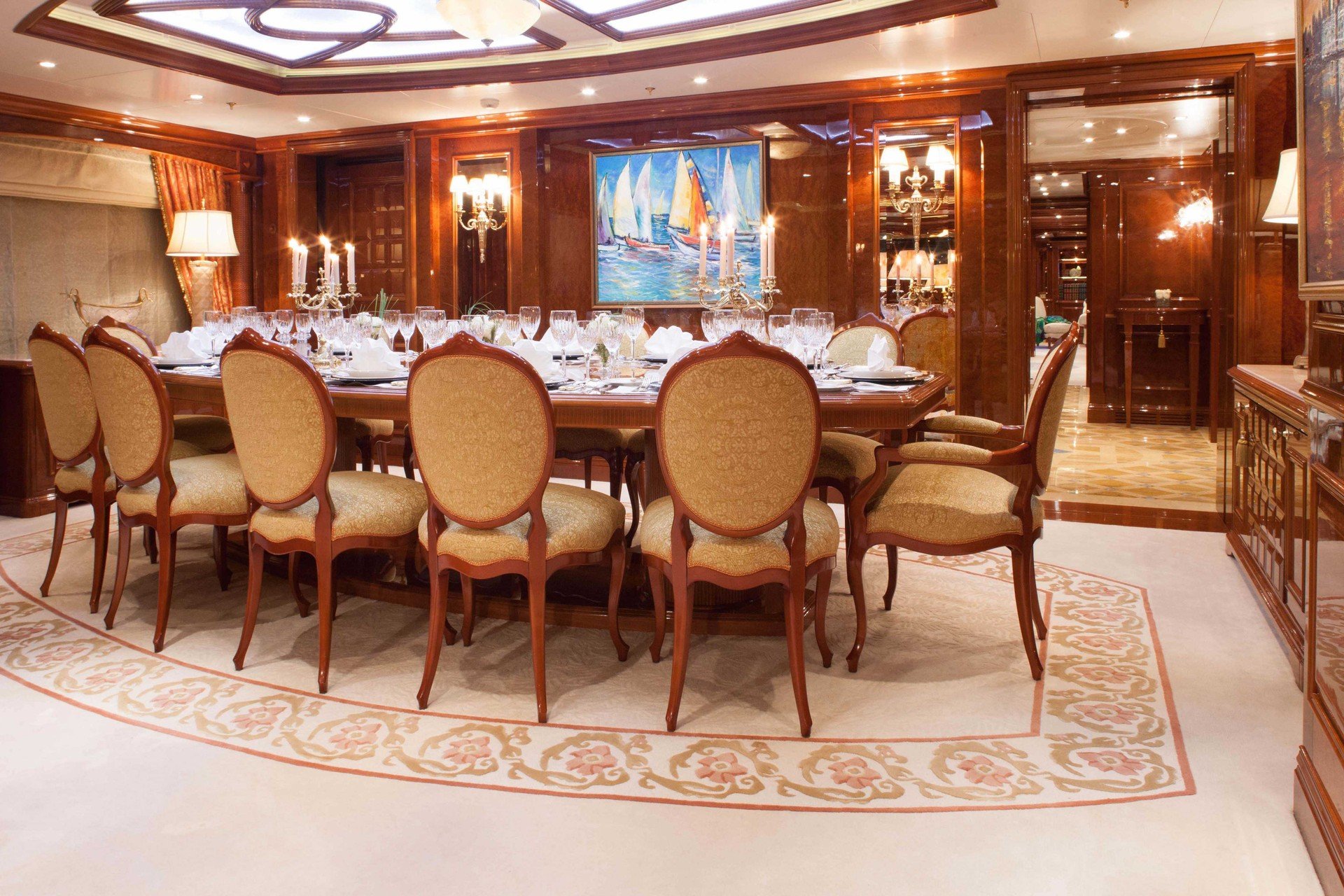 Benetti interior del yate ST DAVID