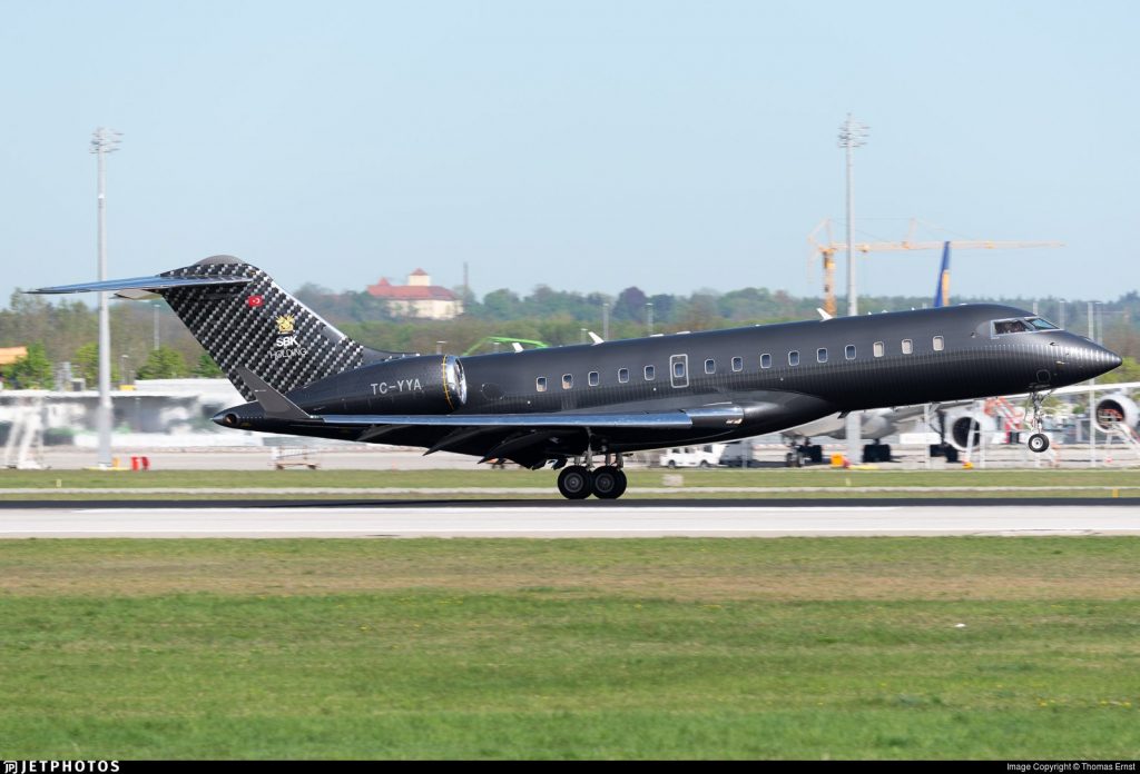 Bombardier Global Express TC-YYA - propietario Sezgin Baran Korkmaz 