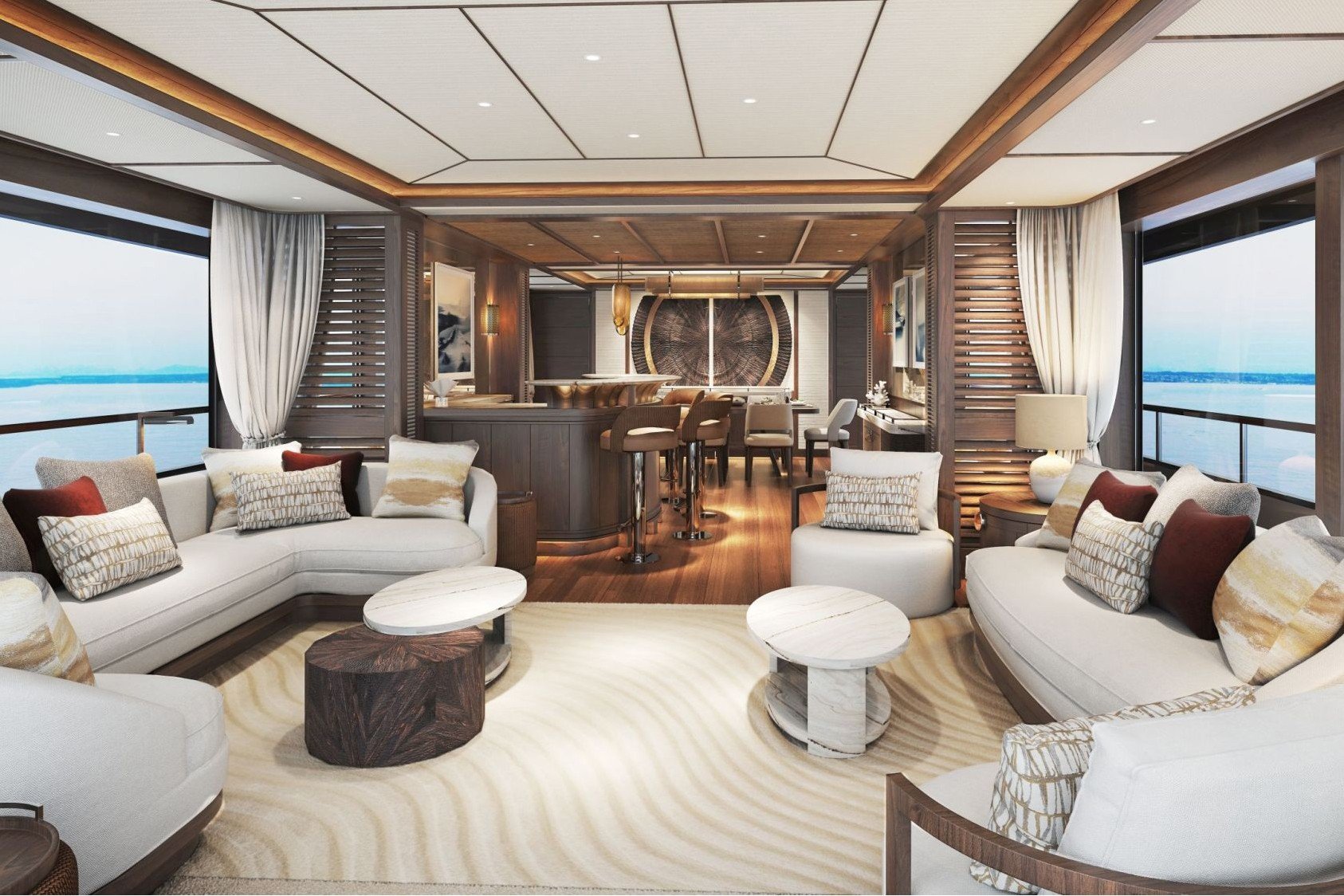 Interior del yate Mulder MANA