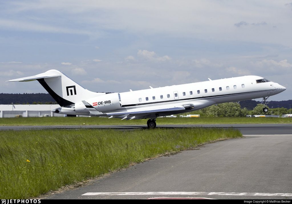 OE-IRB Bombardier Global Express René Benko Signa Group