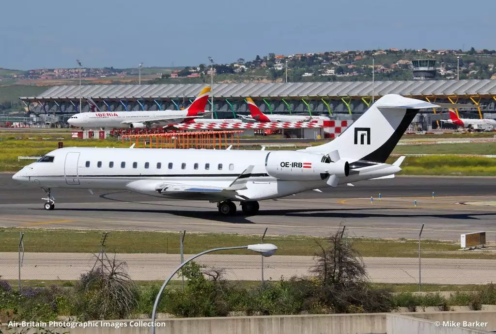 OE-IRB Bombardier Global Ekspres Rene Benko Signa Grubu