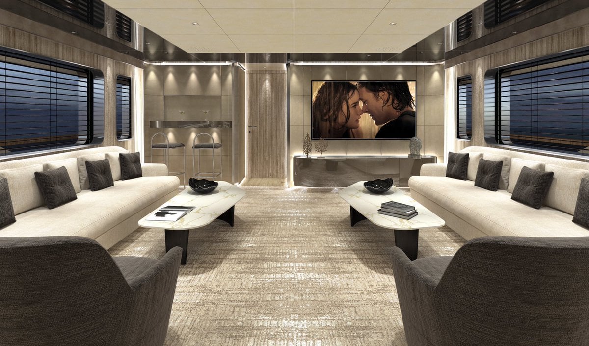Intérieur du yacht Tankoa Olokun