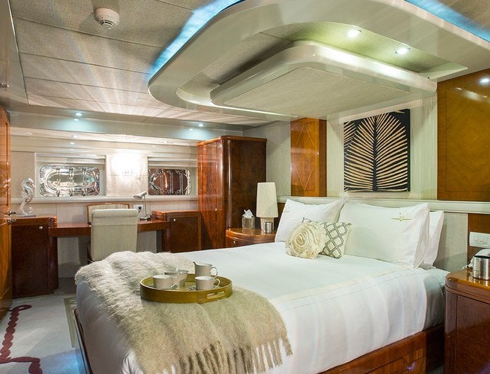 charter yacht Princess Iluka interior