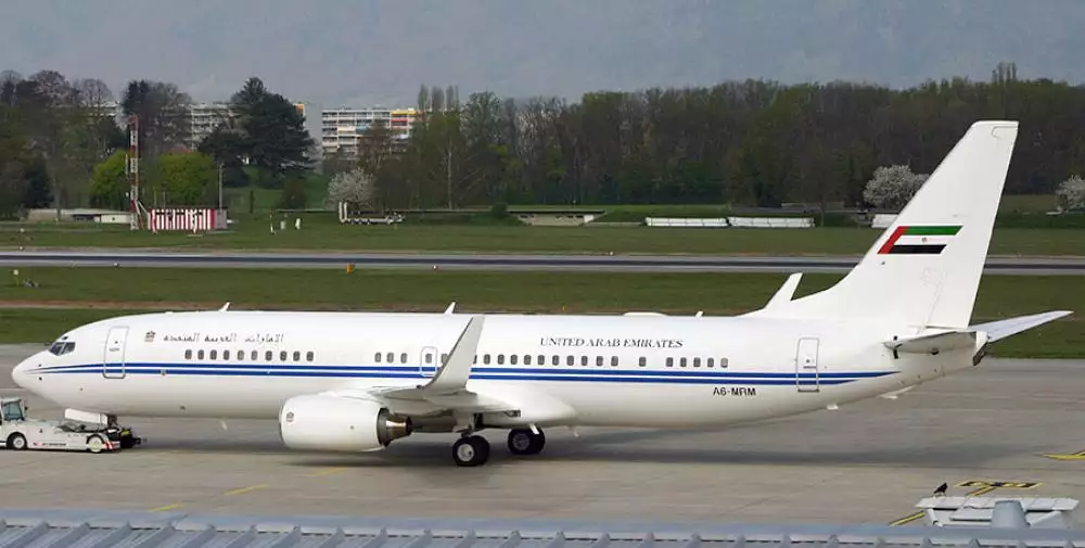 A6-MRM B737 BBJ Dubai Royal-vlucht