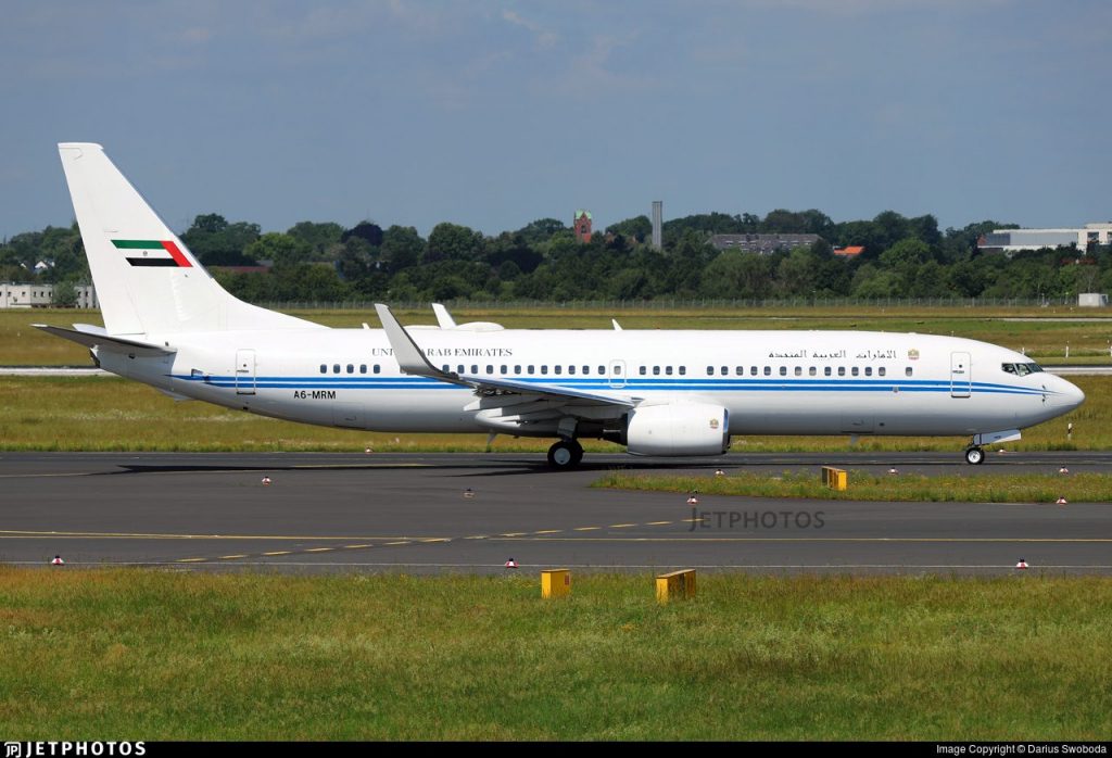 A6-MRM B737 BBJ دبي رويال فلايت