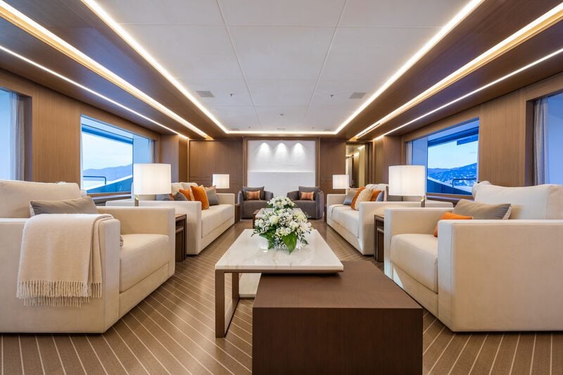 Benetti yacht ALFA interior 