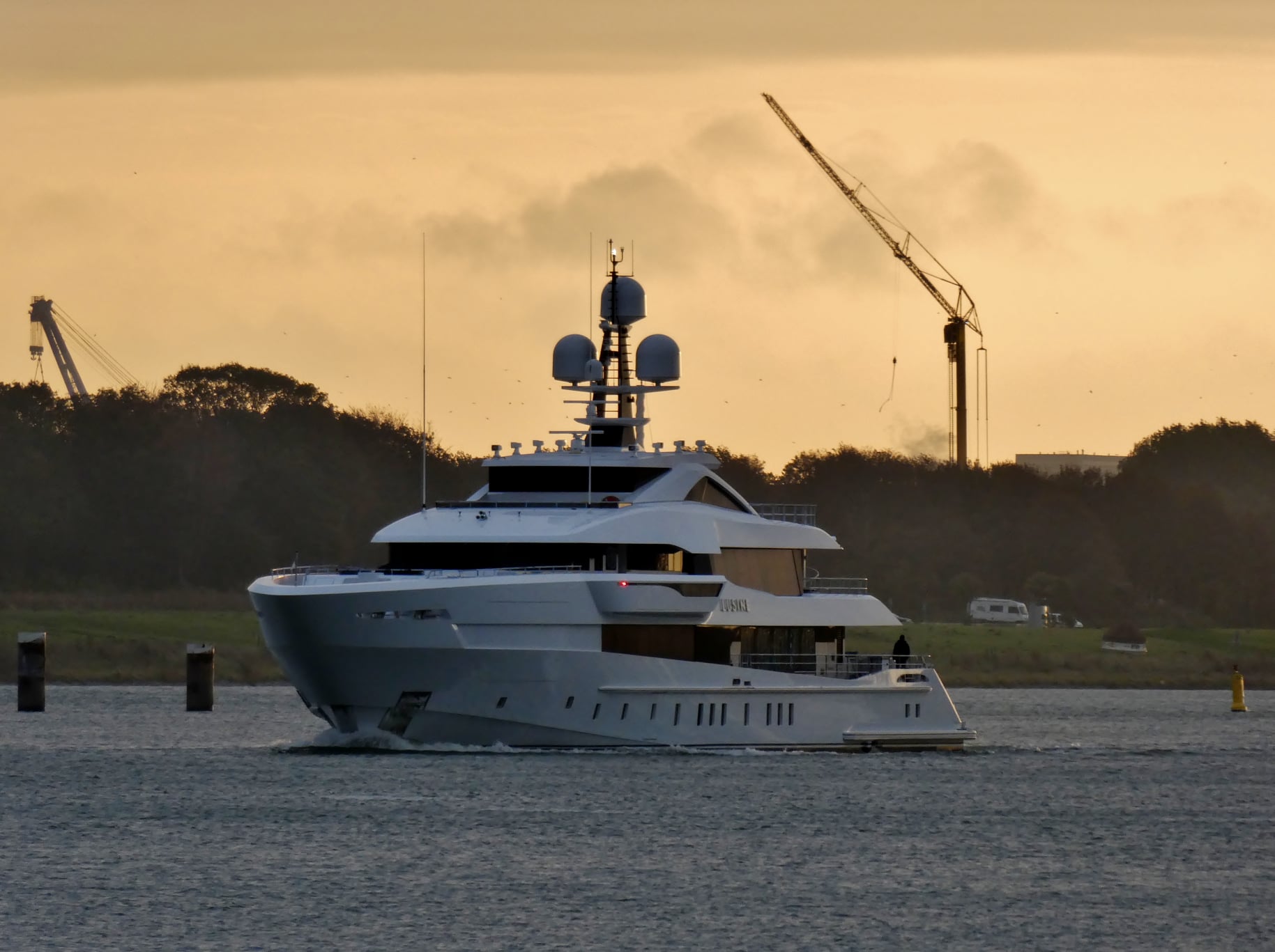 LUSINE Yacht • Heesen • 2021 • Propriétaire Sheikh Ahmed bin Saeed (Photo Jan Oosterboer)