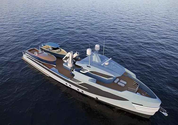 Navire de soutien aux yachts Phi Phantom 