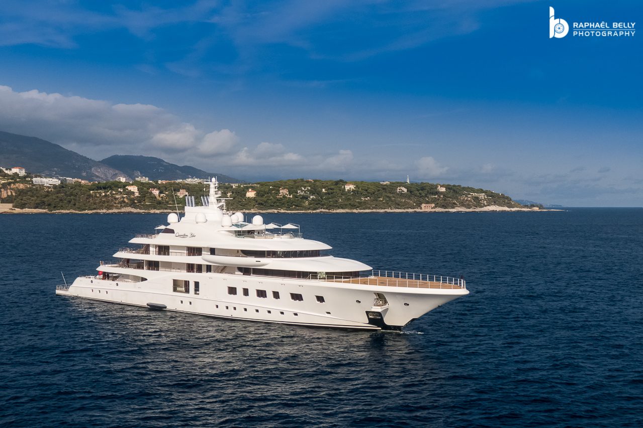 Yacht QUANTUM BLUE • Lurssen • 2014 • propriétaire Sergey Galitskiy