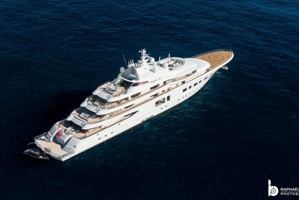 Yacht QUANTUM BLUE • Lurssen • 2014 • propriétaire Sergey Galitskiy