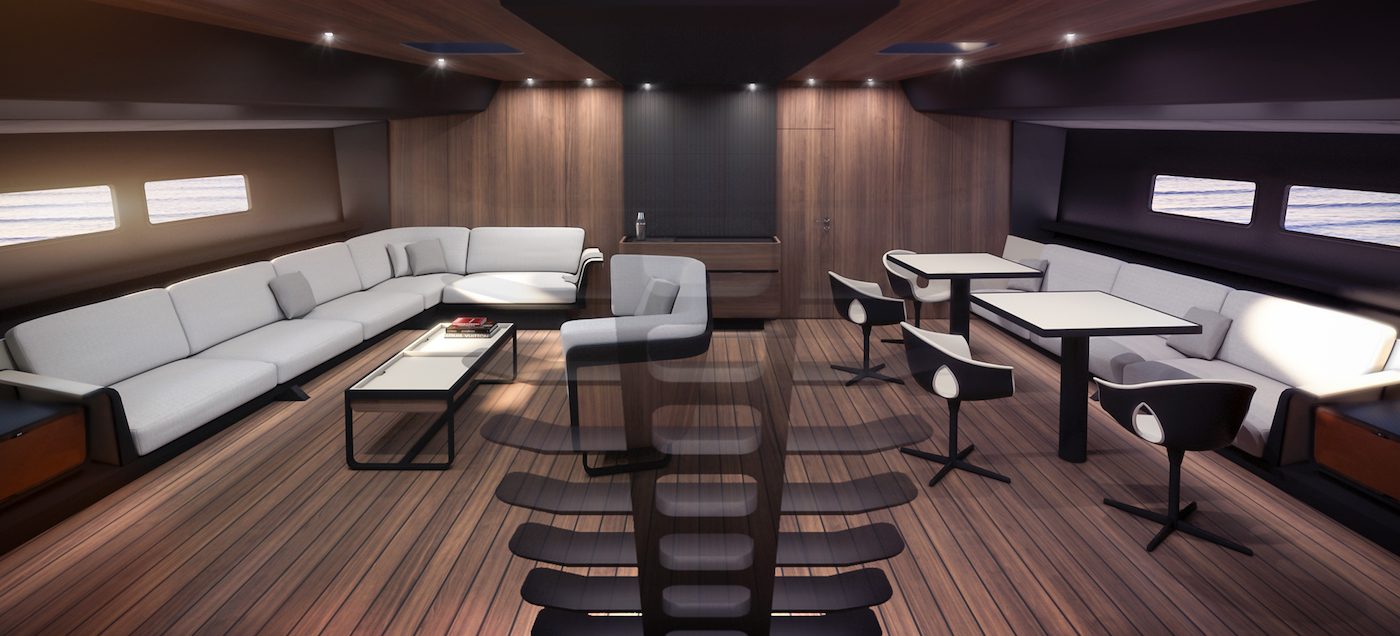 Intérieur du yacht ClubSwan 125 SKORPIOS 