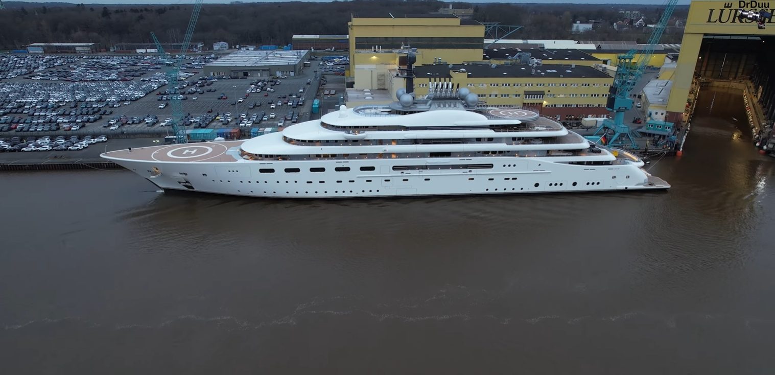 BLUE Yacht • Lurssen • 2022 • Owner Sheikh Mansour