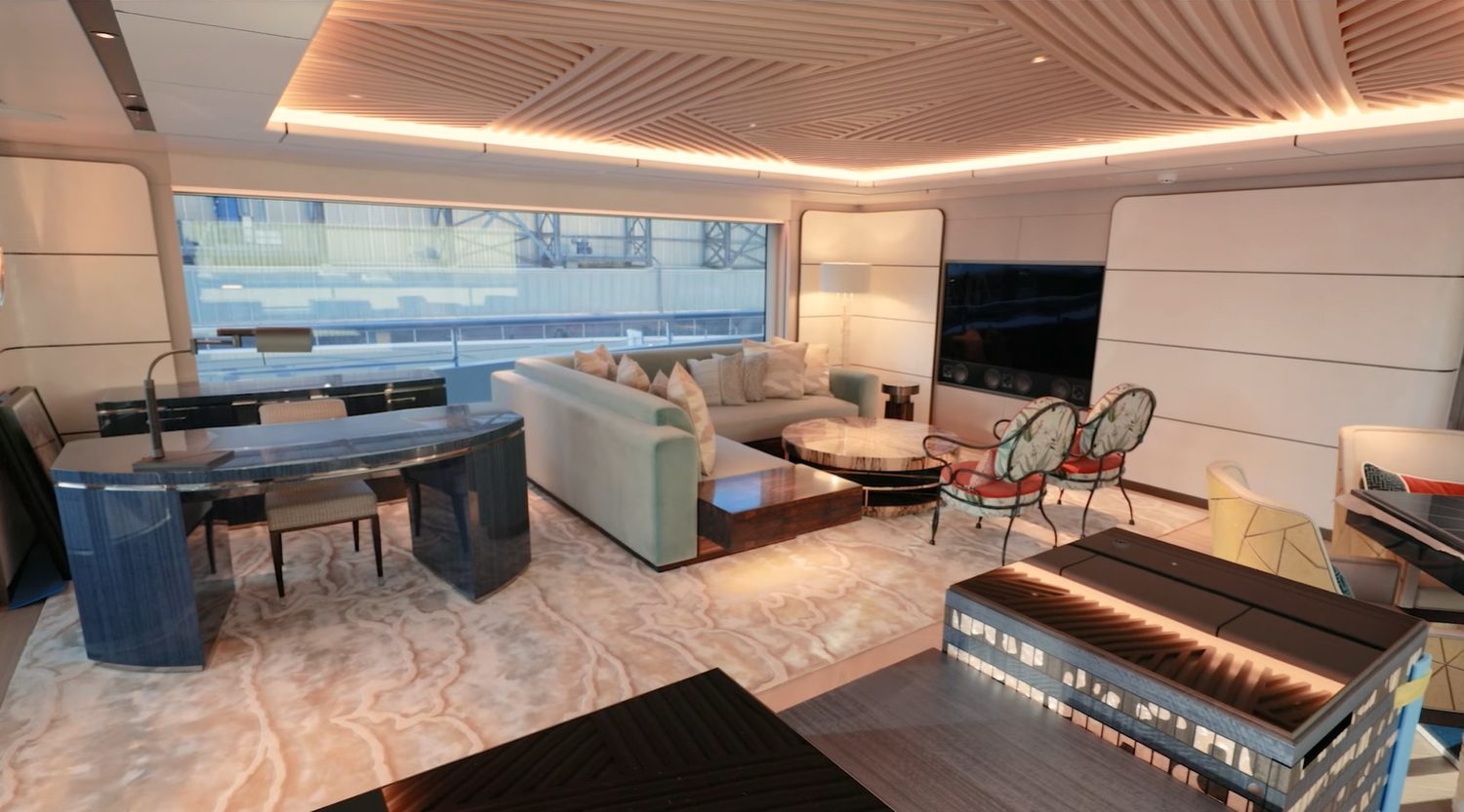 Lurssen yacht Moon Sand interior