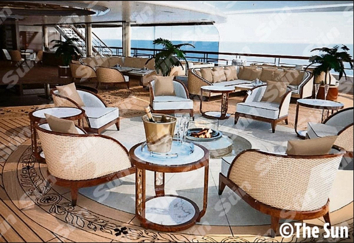 Lurssen yate Scheherazade interior del yate