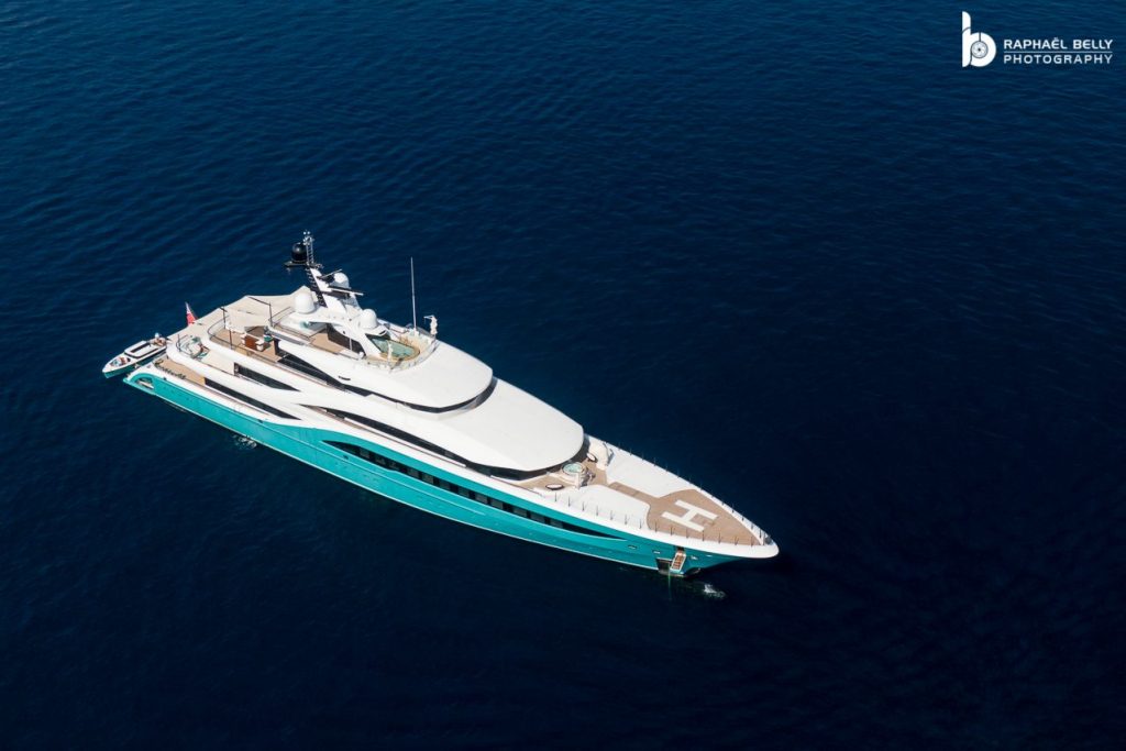 GO Yacht • Turquoise • 2018 • 77m • Owner Hans Peter Wild