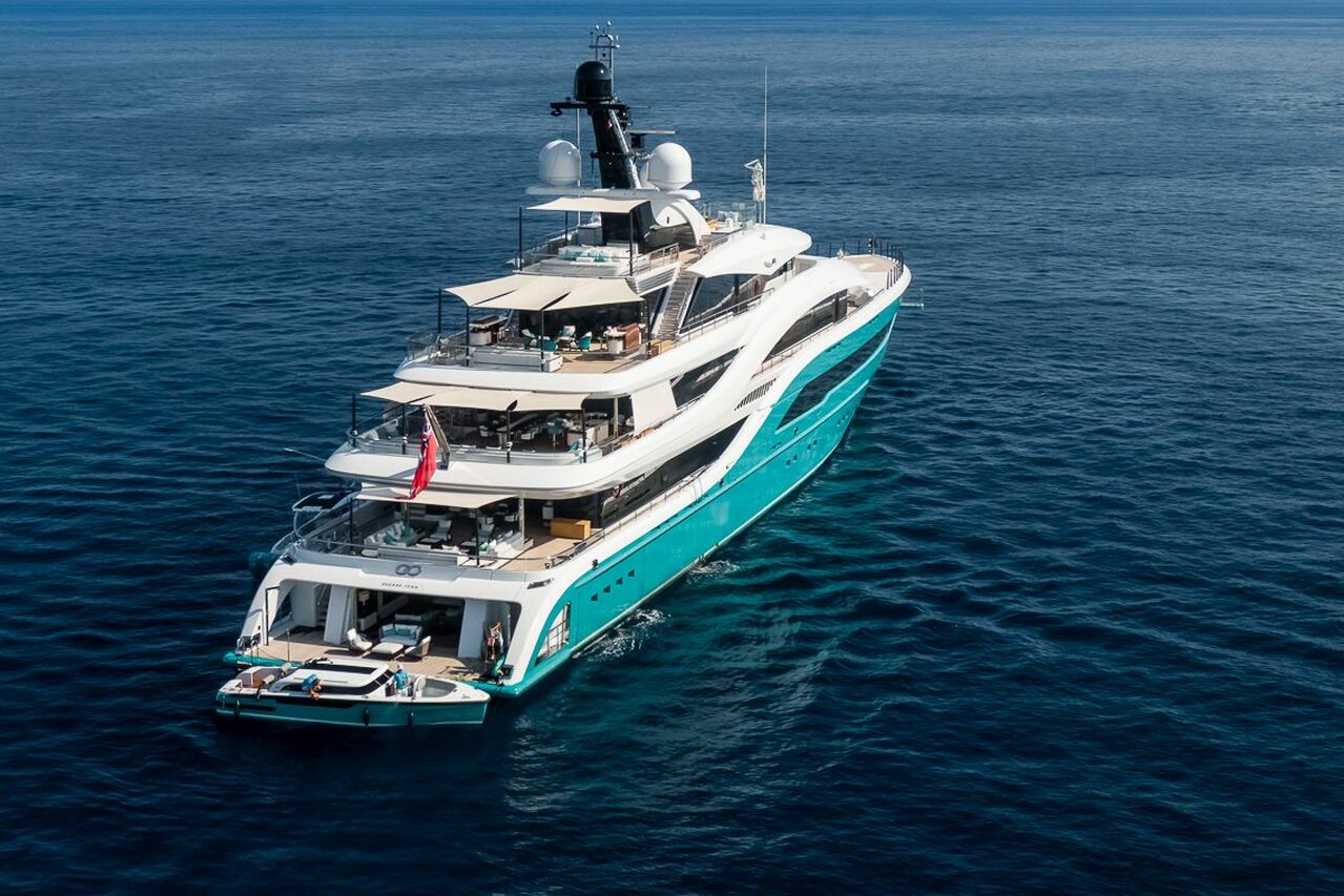 GO Yacht • Turquoise • 2018 • 77m • Propriétaire Hans Peter Wild