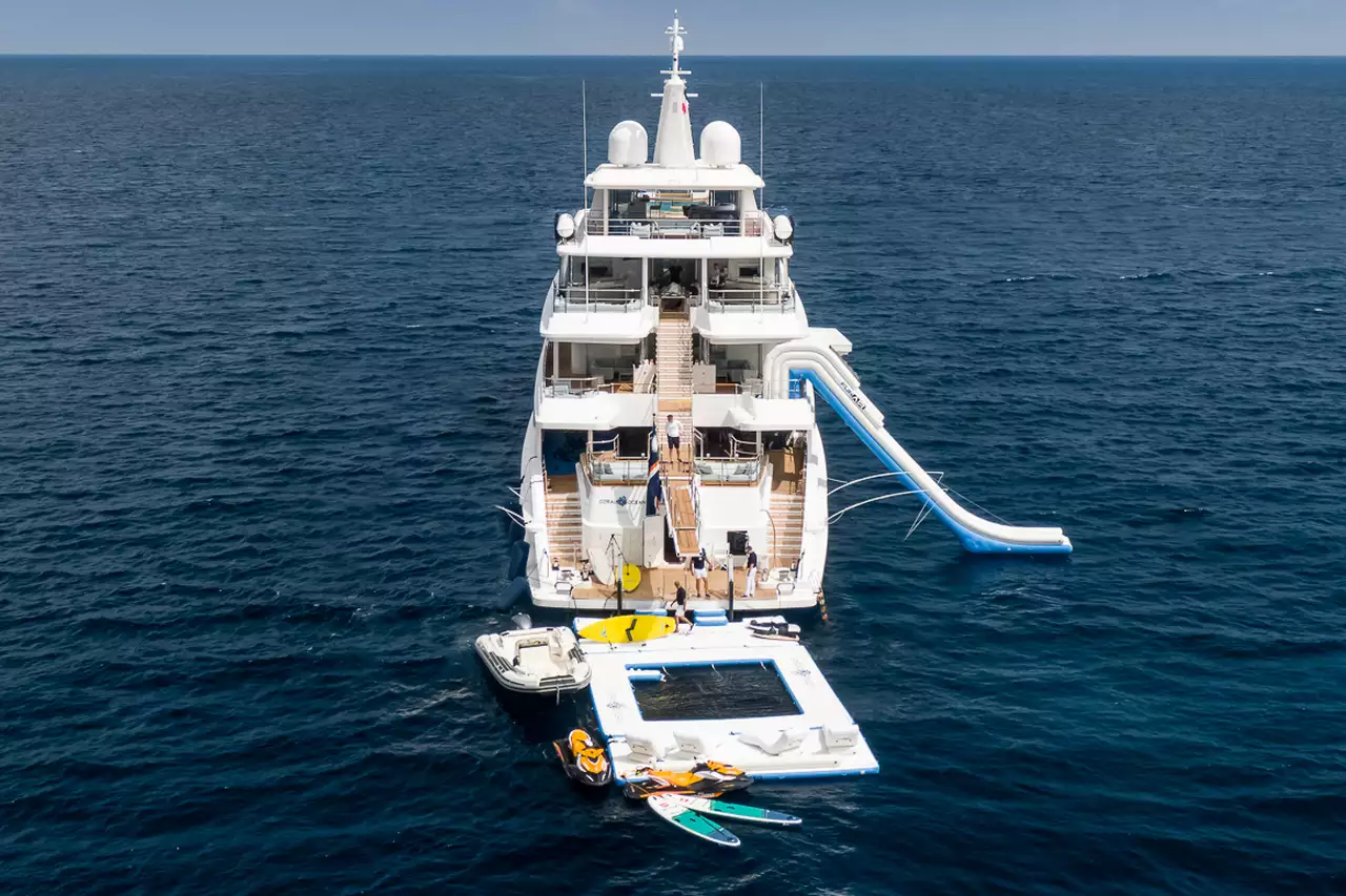 CORAL OCEAN Yacht • Lurssen • 1994 • Propriétaire Ian Malouf