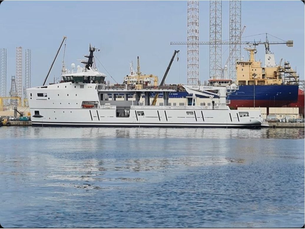 U-81 support vessel • Damen • 2022 • owner Graeme Hart