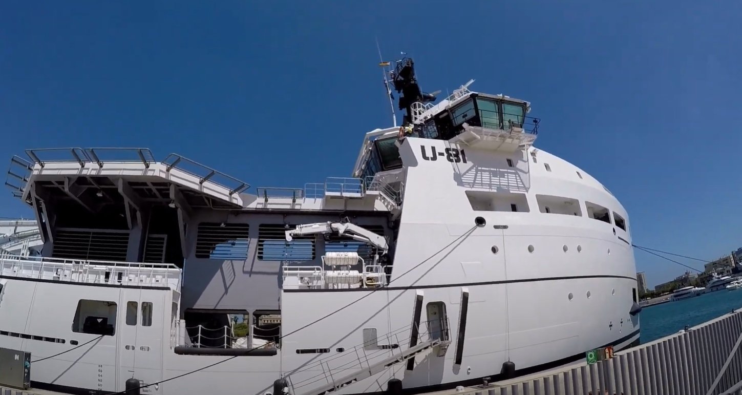 U81 navire de soutien - Damen - 2022 - propriétaire Graeme Hart