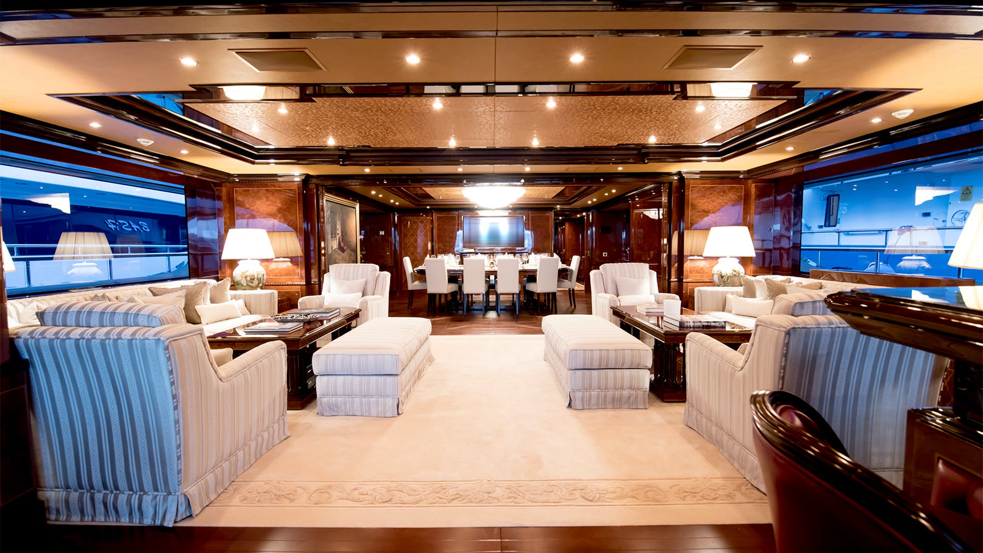 Intérieur du yacht Benetti AUSTRALIE 