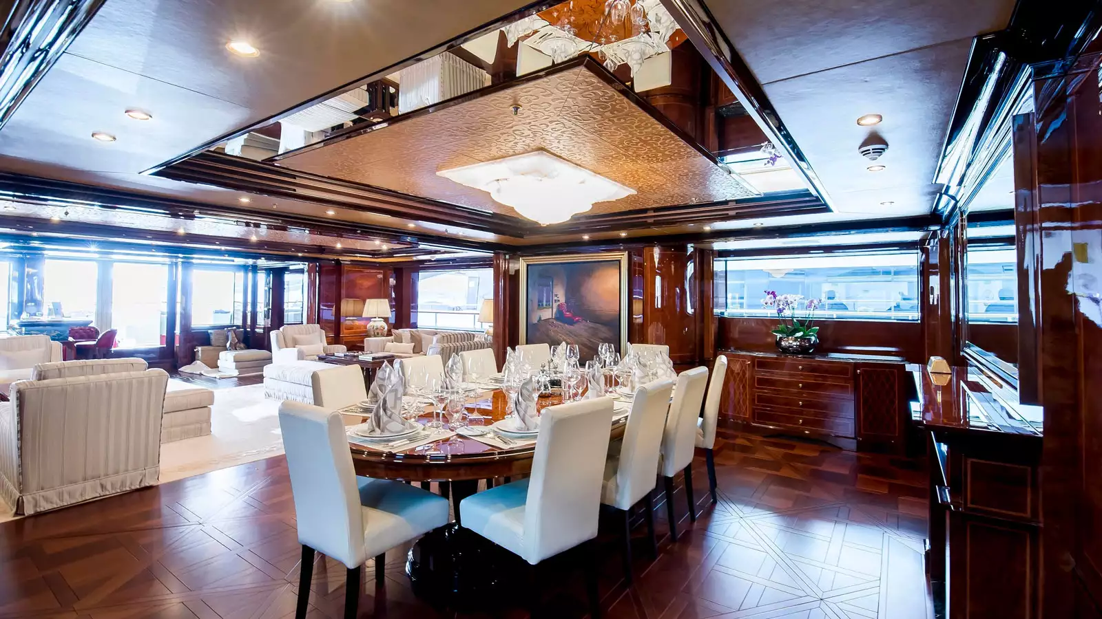 Intérieur du yacht Benetti AUSTRALIE 