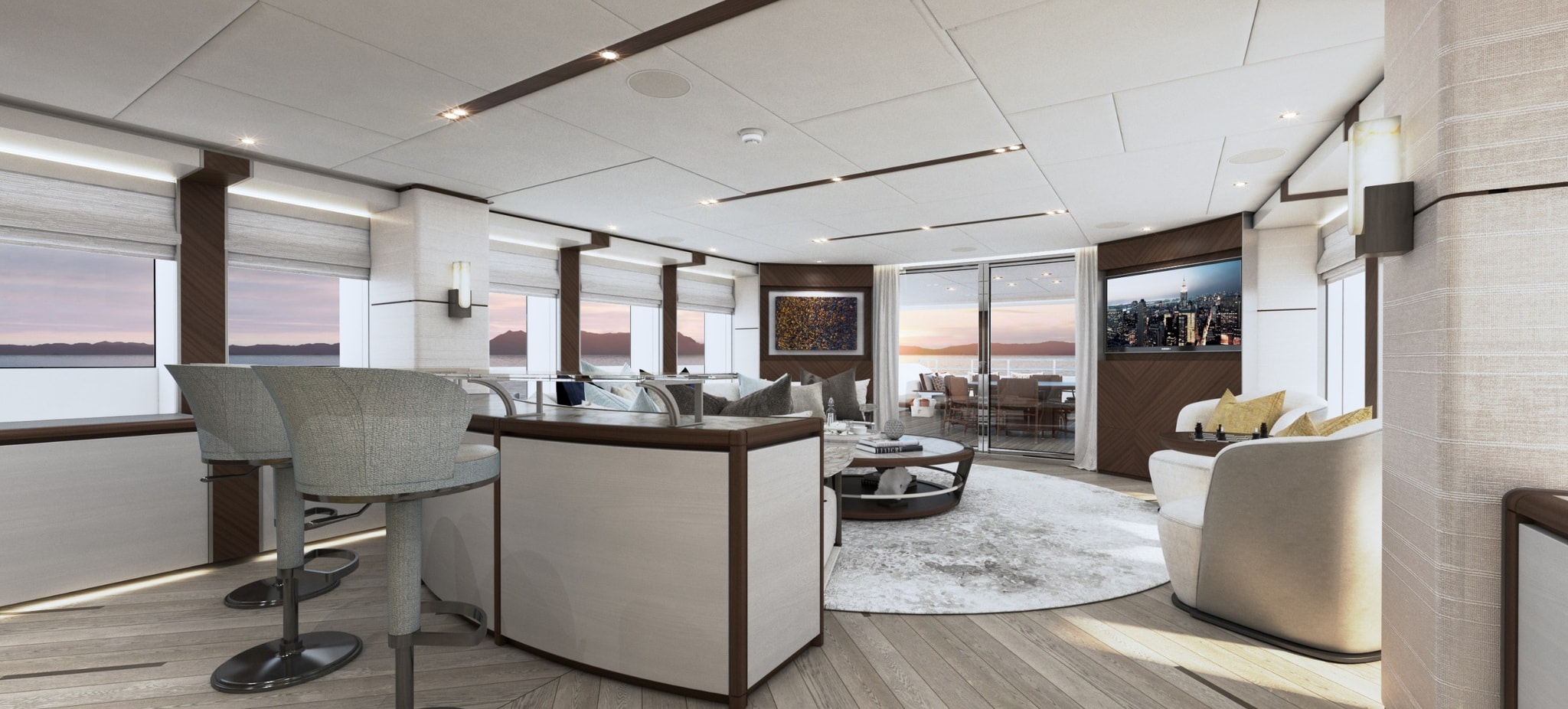 Heesen Yacht SERRE-LIVRES intérieur 