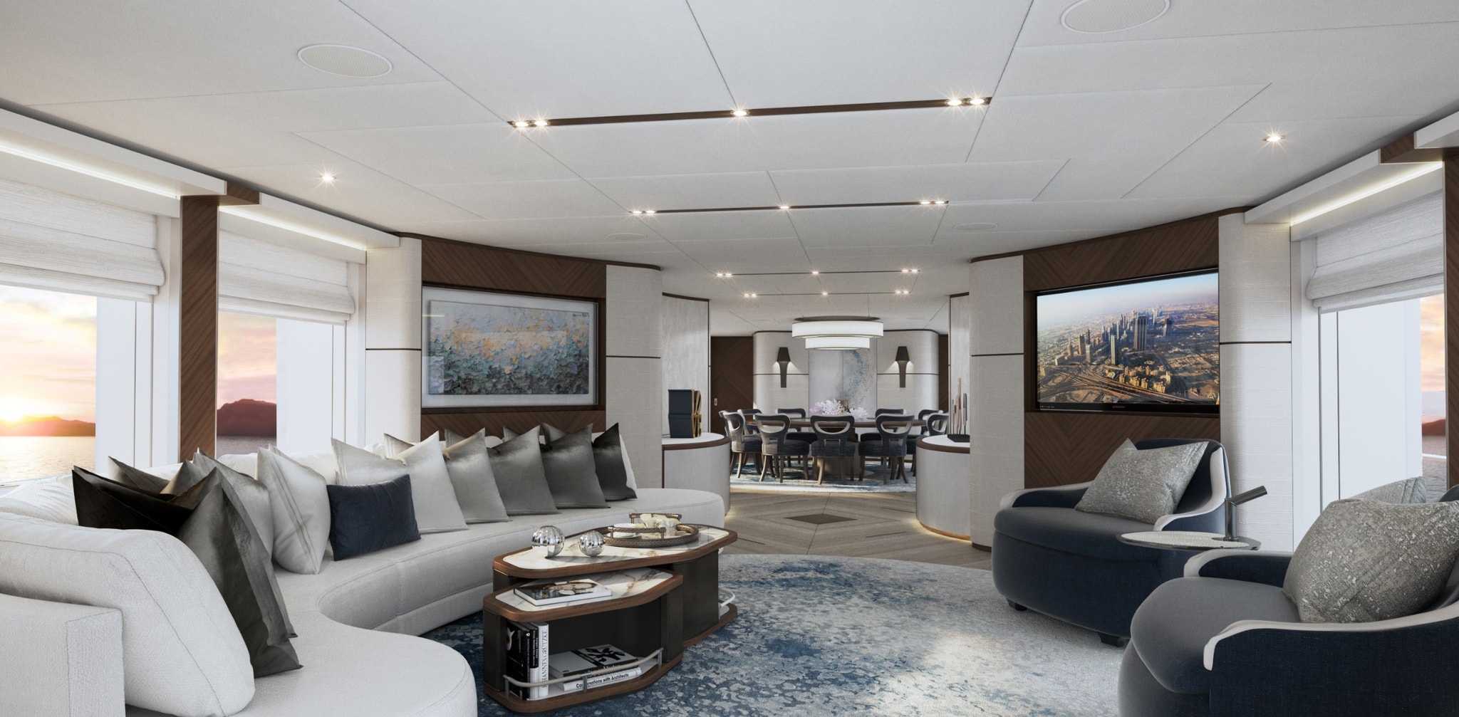 Heesen Yacht SERRE-LIVRES intérieur 