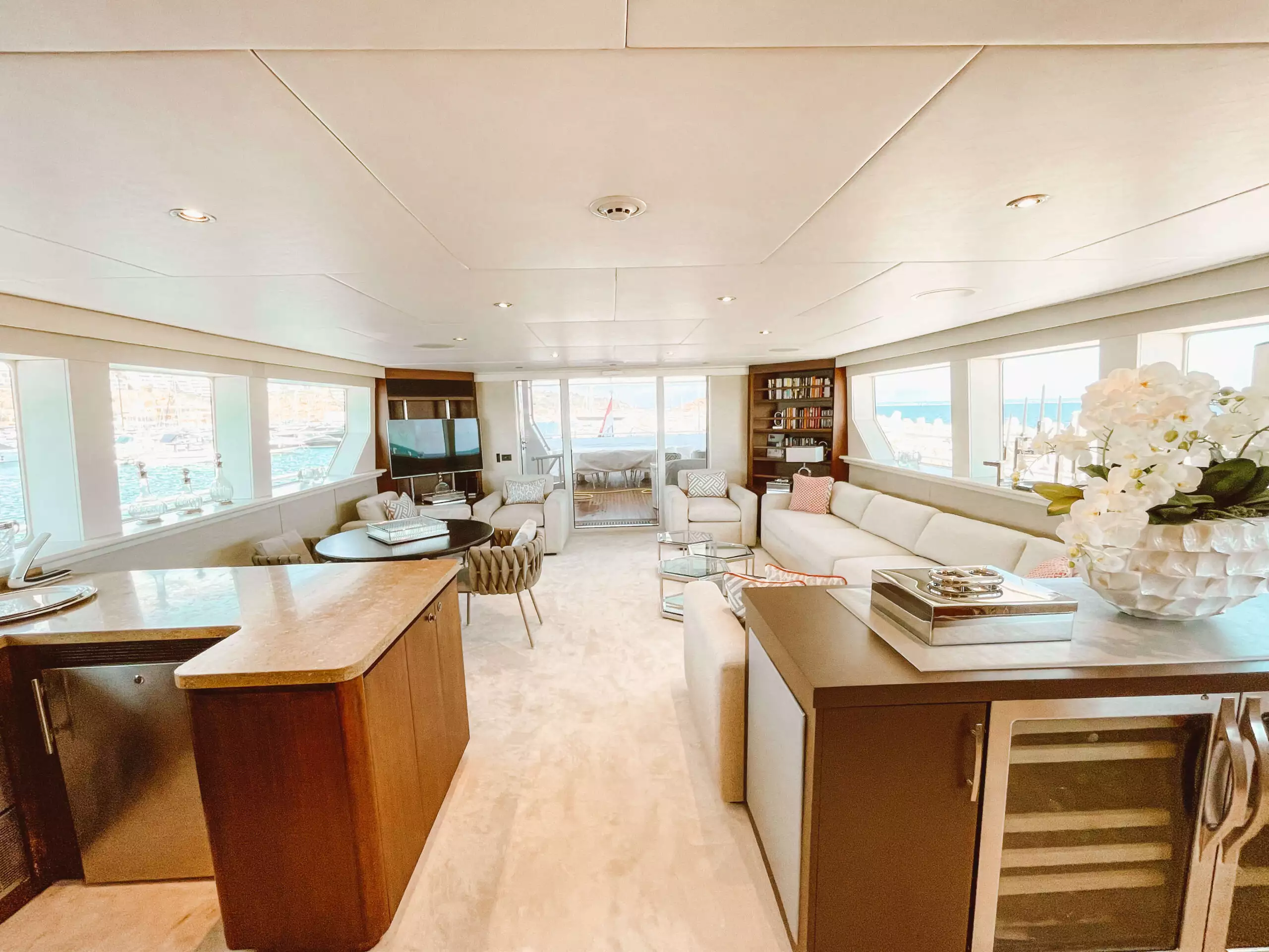 Interior ENVY do iate Lurssen 