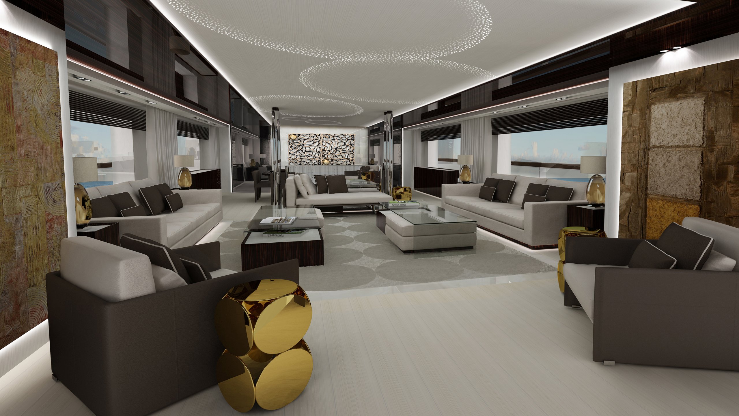 Interior del yate Rossi Navi N2H 