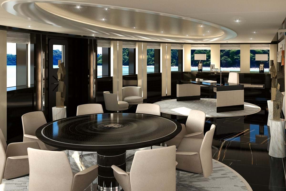 project x yacht interior