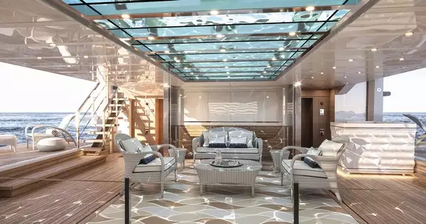 Intérieur du yacht KD San Lorenzo