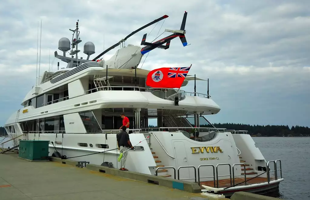 EVVIVA Yacht • Westport • 2014 • Wert $30.000.000 • Eigentümer John Orin Edson