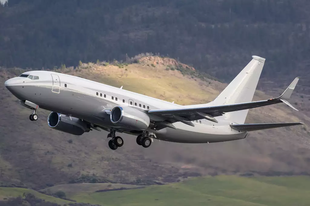 N1TS Boeing 737 BBJ Thomas Siebel Privatjet 