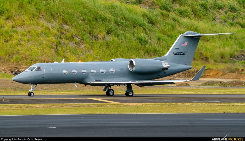 Jet privado N888LD Gulfstream G550 Anthony Hsieh